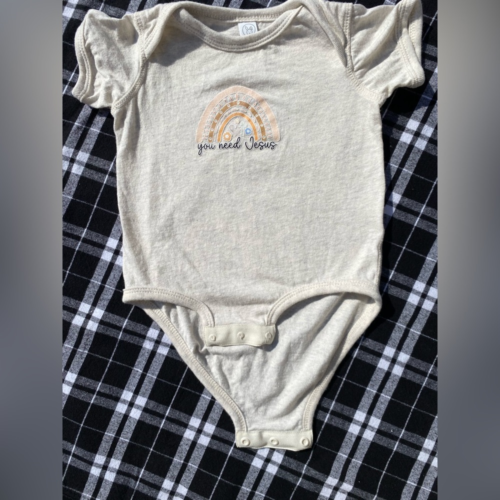Rabbit Skins ‘You Need Jesus’ Onesie // 12 Months